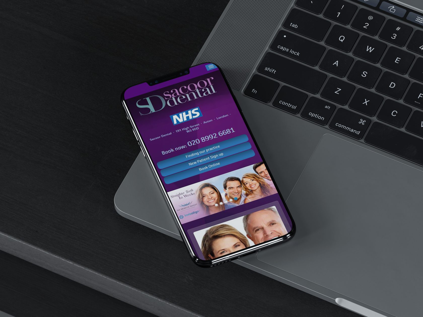 iPhone 8 On MacBook Pro Mockup by Anthony Boyd Graphics